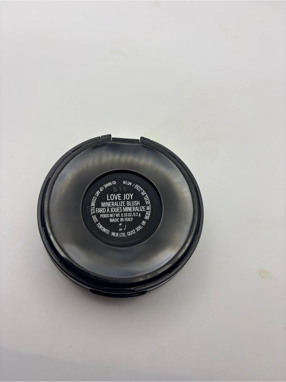 MAC Cosmetics Mineralize Blush - Love Joy warm mid tone brown w/ gold pearl NEW